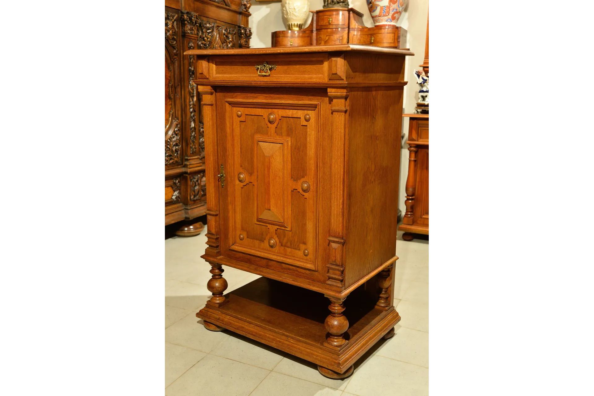 DĘBOWA SZAFKA KOMODA EKLEKTYCZNA ok. 1880r