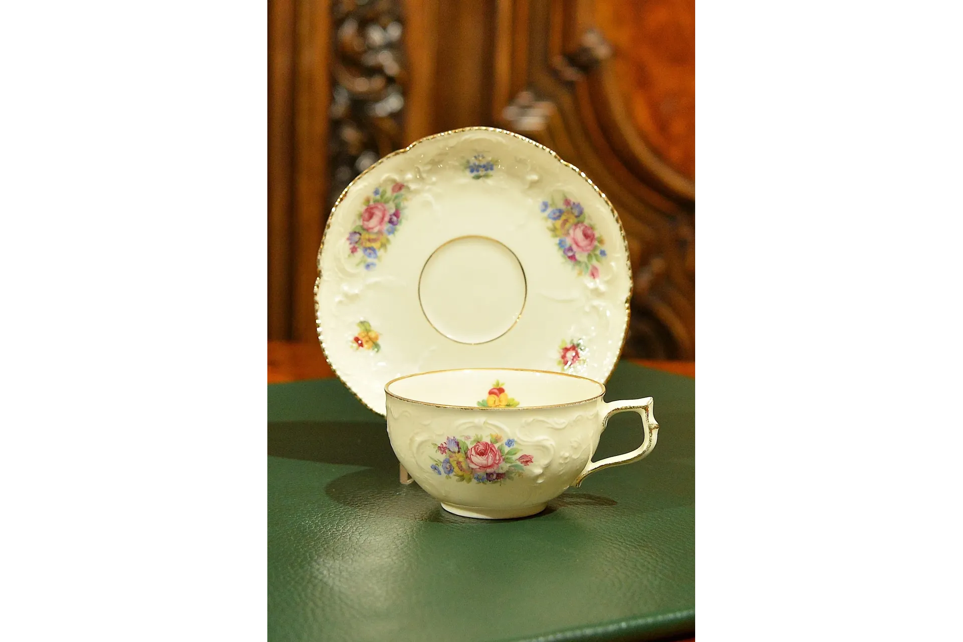 FILIŻANKA Z PODSTAWKIEM ROSENTHAL SANSSOUCI ok. 1935r