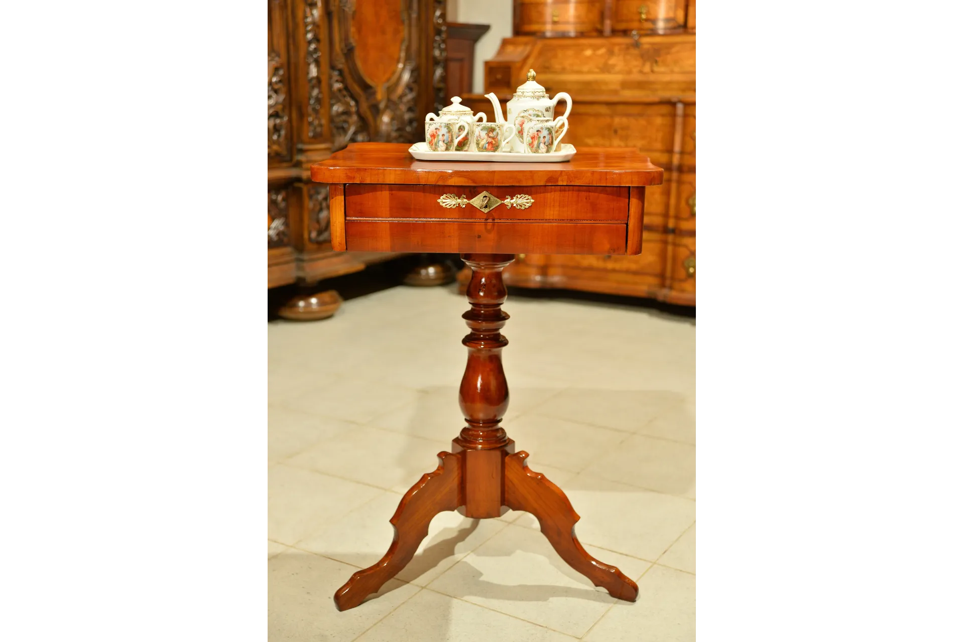 CZEREŚNIOWY NICIAK LUDWIK FILIP ok. 1860r PO PIĘKNEJ RENOWACJI