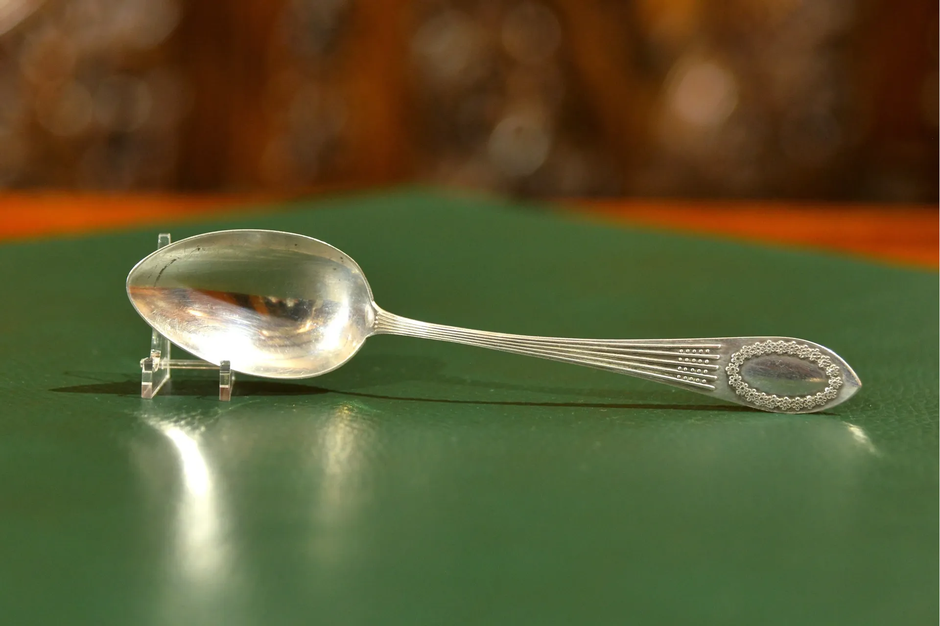 DEKORACYJNA ŁYŻECZKA SREBRO 800 14,6g