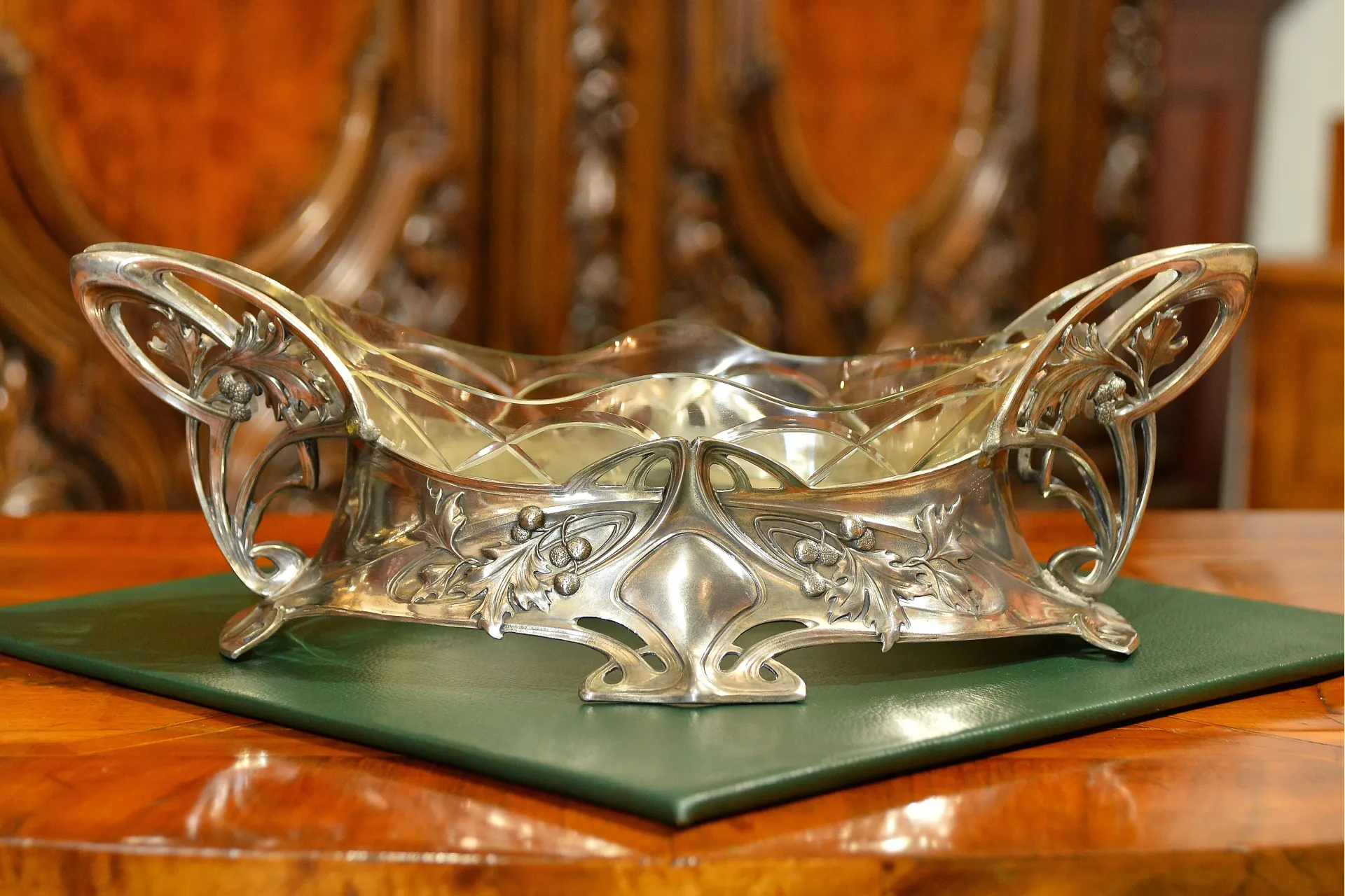 OKAZAŁA ŻARDINIERA SECESYJNA ok. 1915r PIĘKNY WZ&Oacute;R