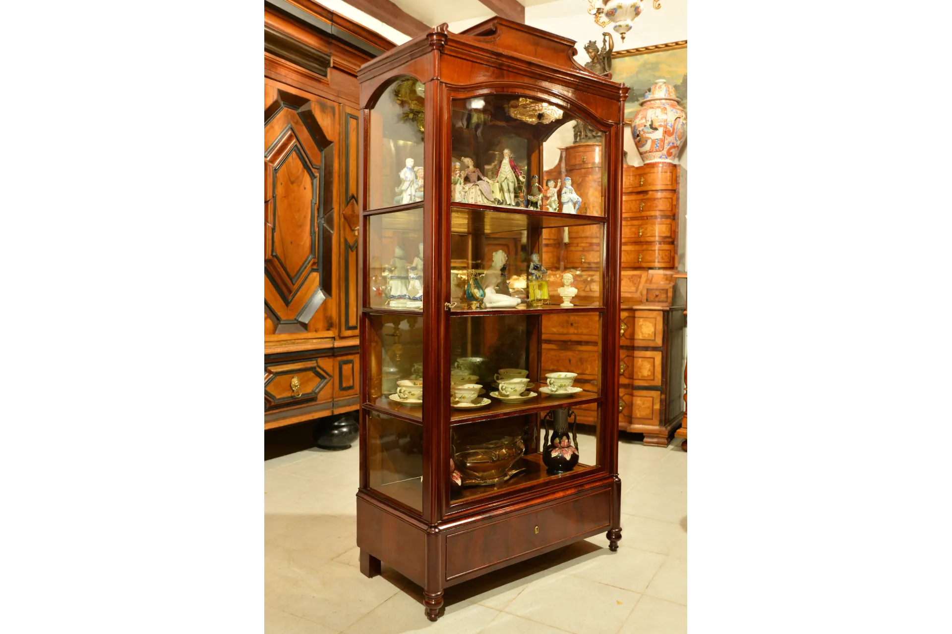 ORYGINALNA SERWANTKA BIEDERMEIER W PIĘKNEJ FORMIE ok. 1830r - PO PIĘKNEJ RENOWACJI
