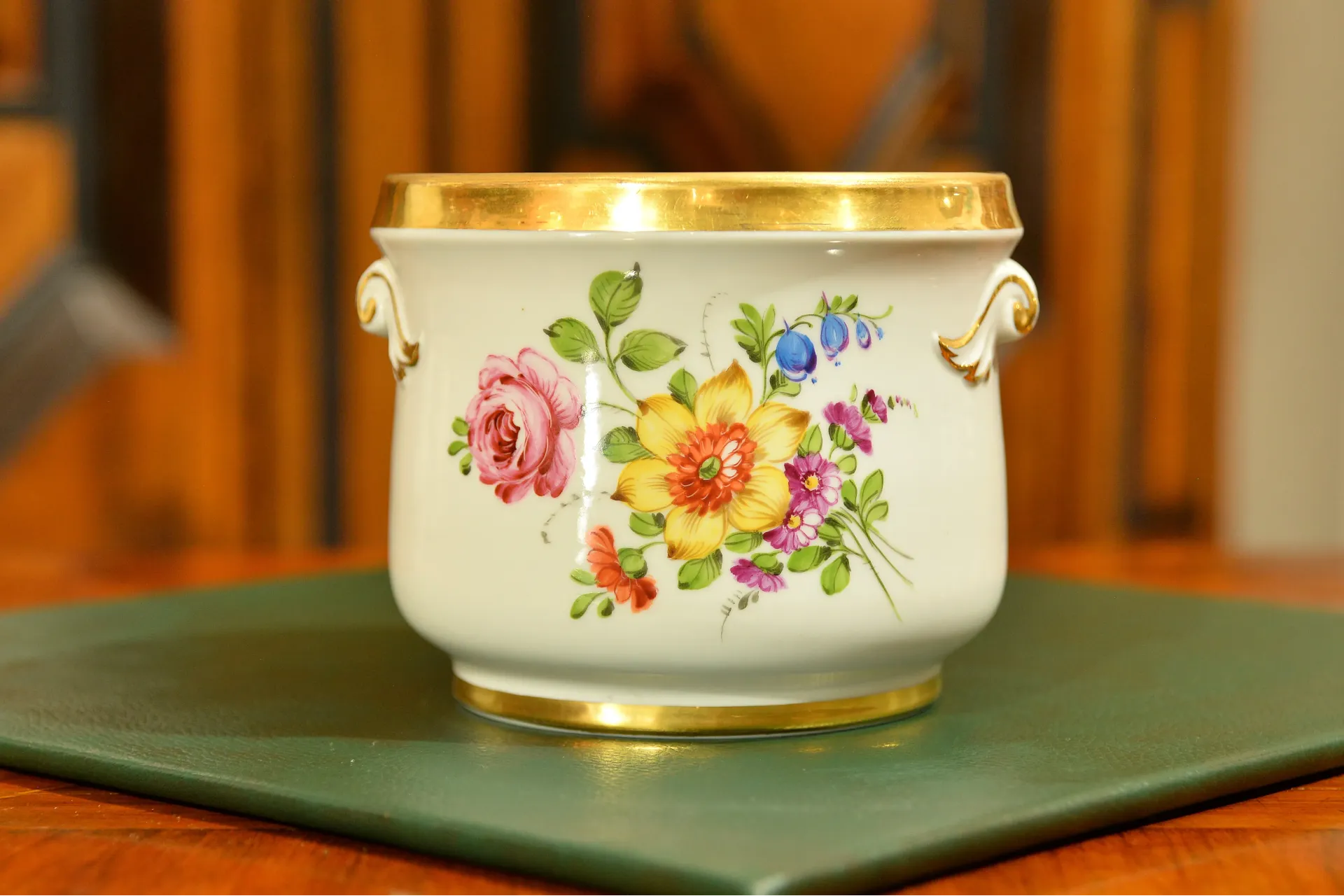 OSŁONKA NA DONICĘ CACHE-POT VON SCHEIRHOLZ ok. 1910r