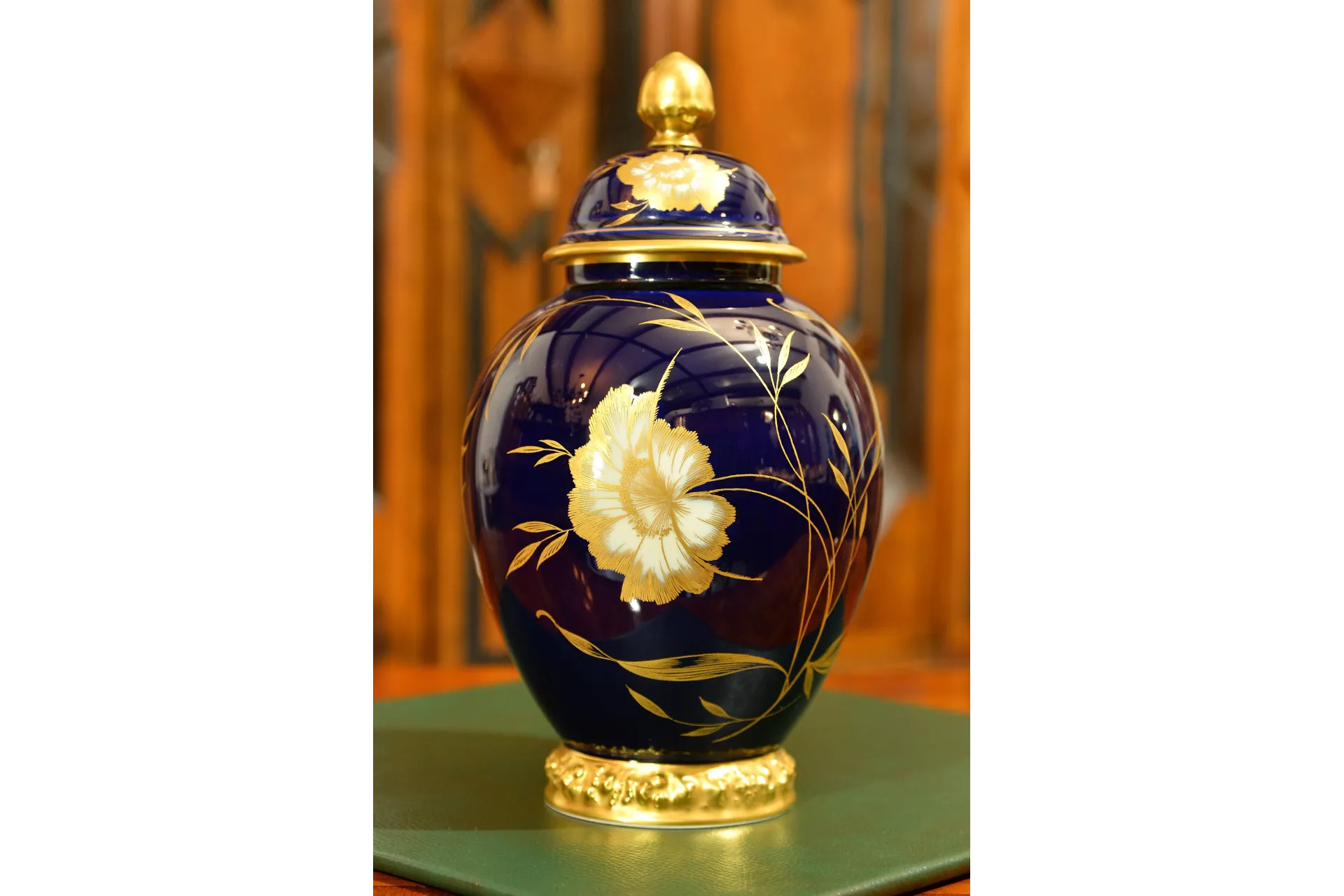 DEKORACYJNA KOBALTOWA AMFORA ROSENTHAL MARIA ok. 1940r