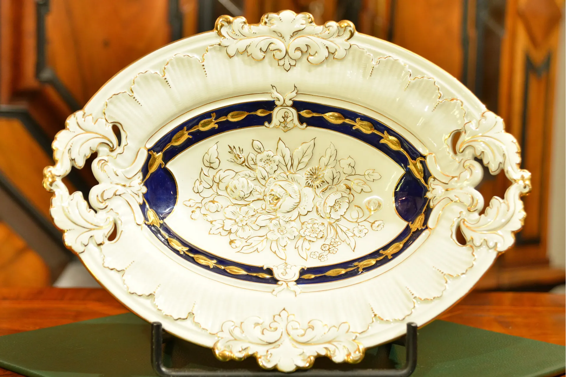 DEKORACYJNA PATERA MIŚNIA MEISSEN ok. 1900r