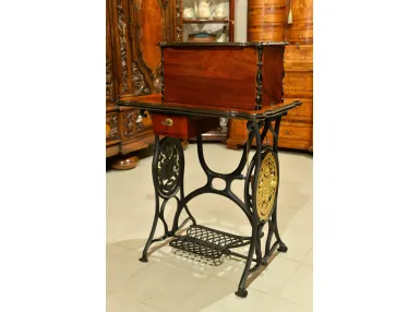 MASZYNA DO SZYCIA XIXw BOGATA INTARSJA PO RENOWACJI