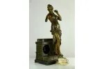 POTĘŻNA FIGURALNA OBUDOWA DO ZEGARA - RZEŹBA BOGINI 72cm