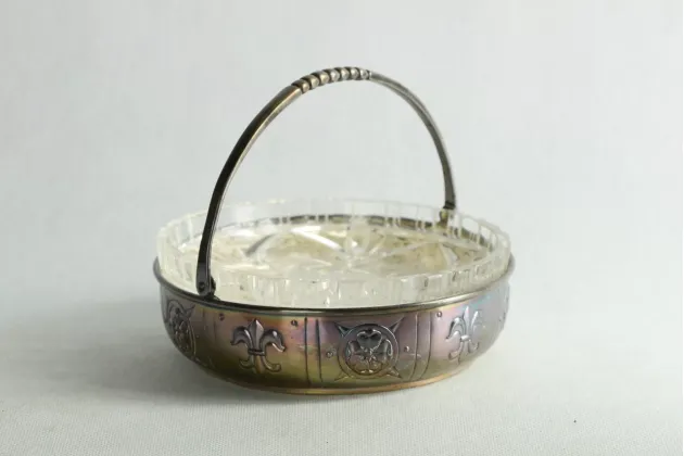 PATERKA KOSZYCZEK SREBRZONY WMF 1909r