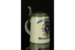 KUFEL CERAMICZNY Z CYNOWĄ KLAPĄ 1916r