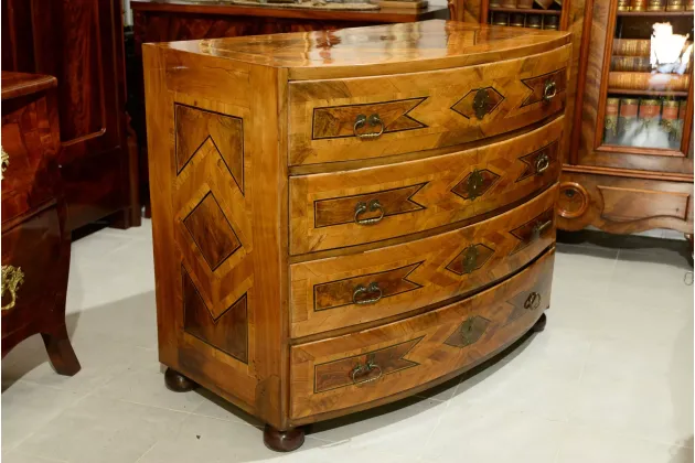 INTARSJOWANA KOMODA BAROKOWA ok. 1750r