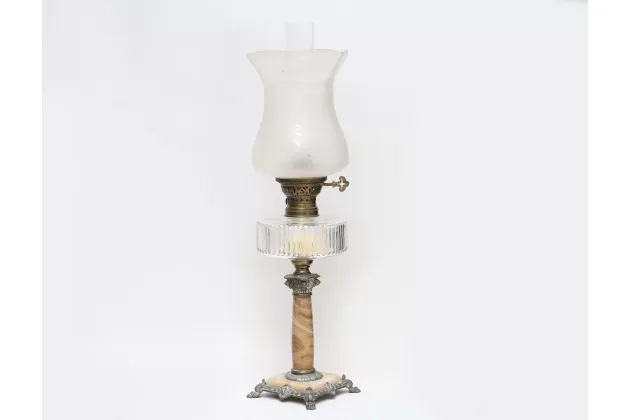 LAMPA NAFTOWA KOLUMNOWA ok. 1910r