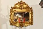 WISZĄCE LUSTRO LUDWIK FILIP ZE ŚWIECZNIKAMI ok. 1860r