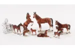 ZESTAW KOLEKCJONERKICH FIGUREK KONIE KATZHUTTE HERTWIG