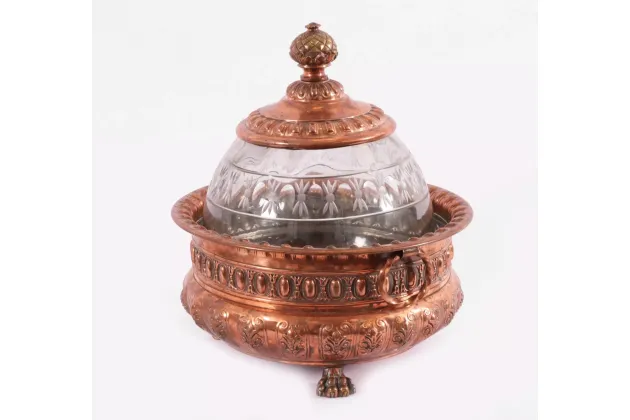 WAZA BOLA NA PONCZ NA PIĘKNEJ PODSTAWIE pocz. XXw