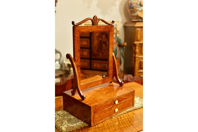 TOALETKA NABLATOWA LUSTERKO BIEDERMEIER ok. 1830r
