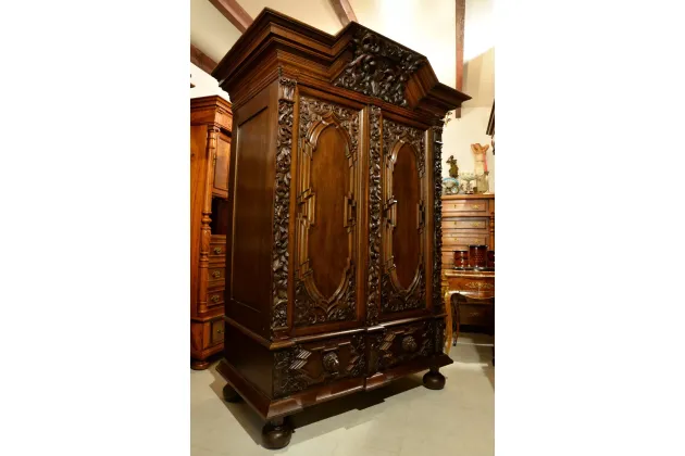 DUŻA SZAFA GDAŃSKA XIXw, ok. 1850r