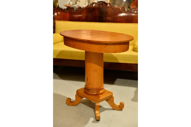 OWALNY STOLIK KAWOWY BIEDERMEIER ok. 1830r