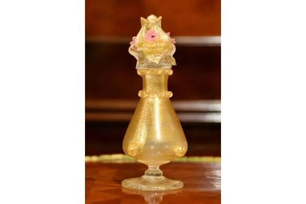 BUTELECZKA FLAKONIK NA PERFUMY F. HECKERT PIECHOWICE XIXw