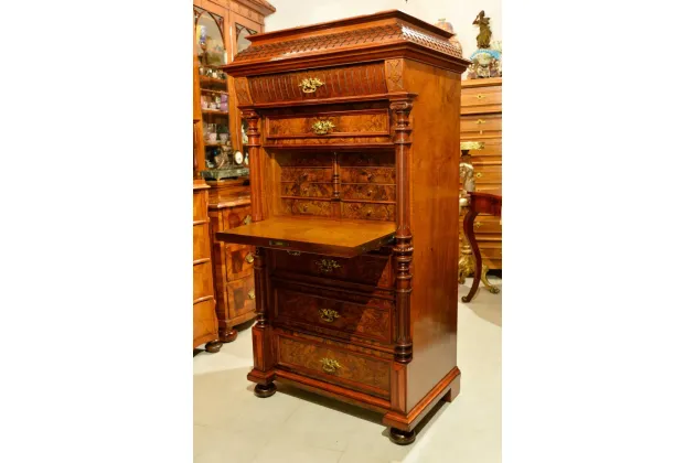 PIĘKNA SEKRETERA EKLEKTYCZNA ok.1880r PO RENOWACJI