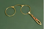 ZŁOCONE LORGNON OKULARY EMALIOWANE ok. 1910r