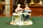 FIGURKA PORCELANOWA - PARA - SAMSON EDME, FRANCJA ok. 1850r