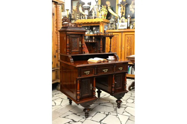 NIEDUŻE BIURKO EKLEKTYCZNE ok. 1880r PO RENOWACJI