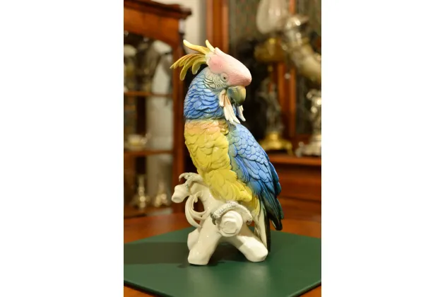 FIGURA PAPUGA KAKADU KARL ENS 34cm ok. 1940r
