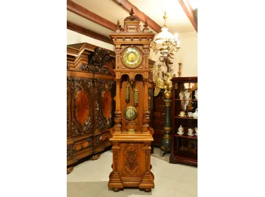 STOJĄCY ZEGAR EKLEKTYCZNY LENZKIRCH - POTĘŻNY I BOGATY- 1896r