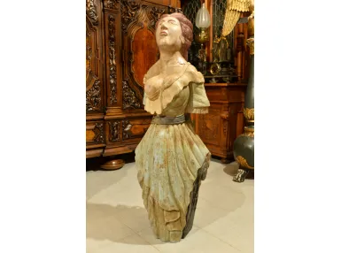 GALION - RZEŹBA DZIOBOWA - FRAGMENT STATAKU - RZEŹBA Z DREWNA - 116cm