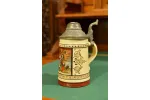 PORCELANOWY KUFEL Z LITOFANIĄ ok. 1900r