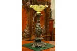 DUŻA PATERA FIGURALNA Z PIĘKNĄ MISĄ ok. 1900r