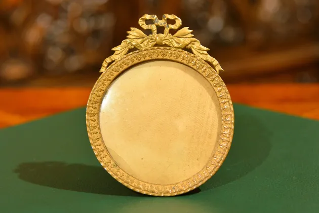 OKRĄGŁA RAMKA NA ZDJĘCIE ok. 1900r