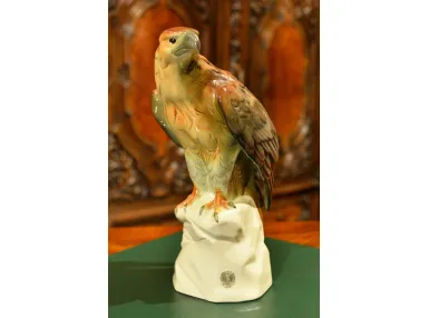 OKAZAŁA FIGURA PORCELANOWA - ORZEŁ CORTENDORF ok. 1960r