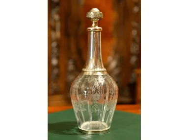 KARAFKA OKUWANA SREBREM pr 925 FRANCJA ok.  1900r