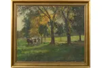JOHANN DANIEL HOLZ - JESIENNE SŁOŃCE - KROWY