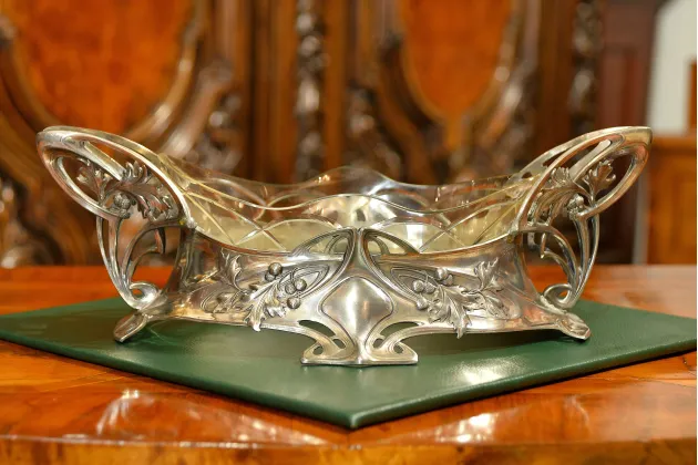 OKAZAŁA ŻARDINIERA SECESYJNA ok. 1915r PIĘKNY WZ&Oacute;R