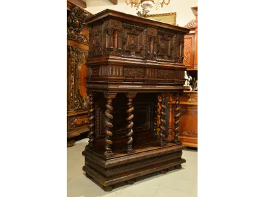 MUZEALNY MEBEL KABINET RENESANSOWY ORZECH XVII wiek ok. 1650r