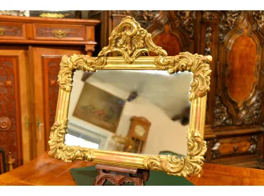 WISZĄCE NIEDUŻE LUSTRO LUDWIK FILIP ok. 1860r