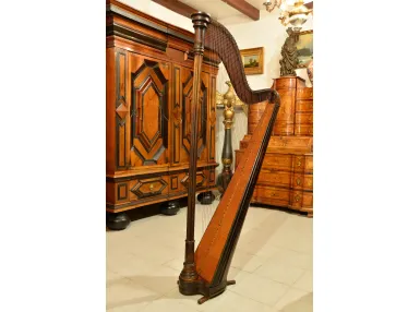 DUŻA HARFA SALONOWA BIEDERMEIER ok. 1850r