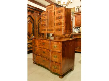 KOMODA BAROKOWA Z NADSTAWĄ KREDENS ok. 1750r