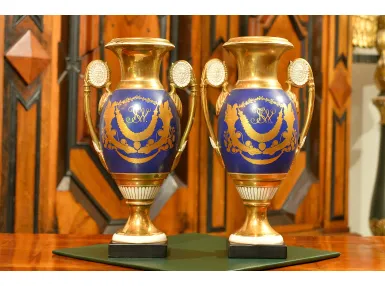 PARA DEKORACYJNYCH AMFOR GEBR. BAUSCHER ok. 1910r