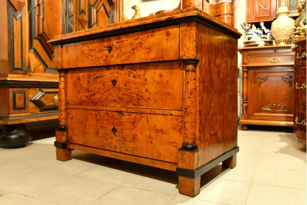 ORYGINALNA KOMODA BIEDERMEIER BRZOZA ok. 1830r