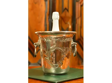 OZDOBNY KRATER POJEMNIK NA WINO SZAMPANA PLATER ok. 1920r