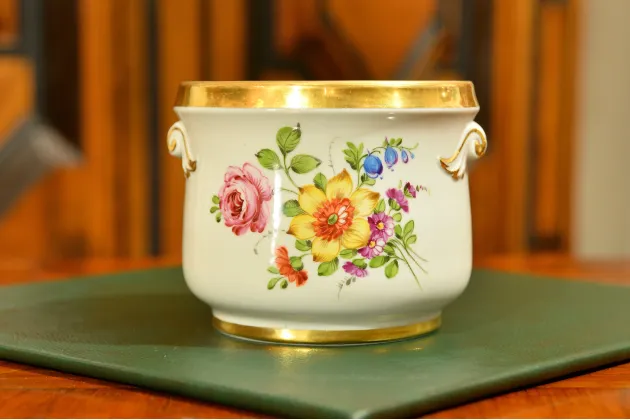 OSŁONKA NA DONICĘ CACHE-POT VON SCHEIRHOLZ ok. 1910r